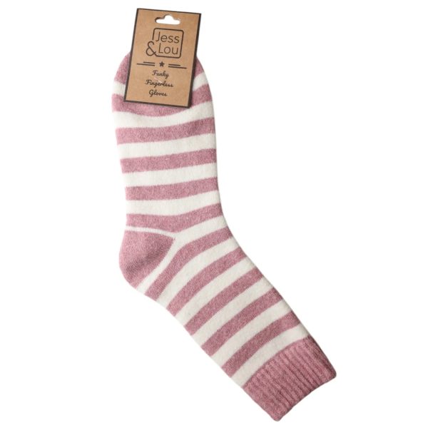 Cosy socks Pink Stripe